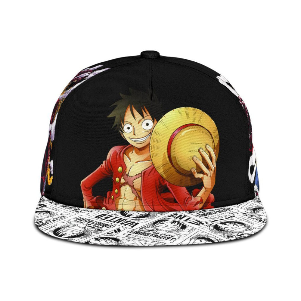 Monkey D. Luffy Snapback Hat One Piece Anime Fan Gift