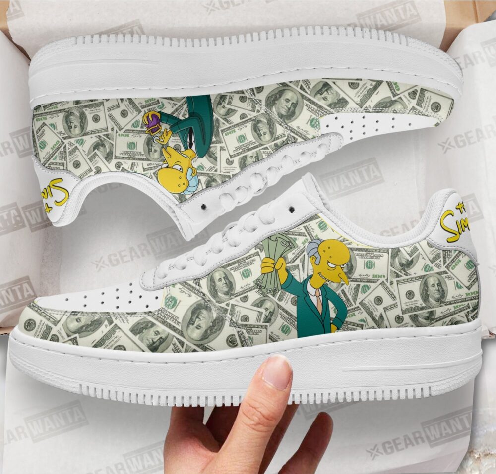 Mr.Burns Sneakers Custom Simpson Cartoon Shoes