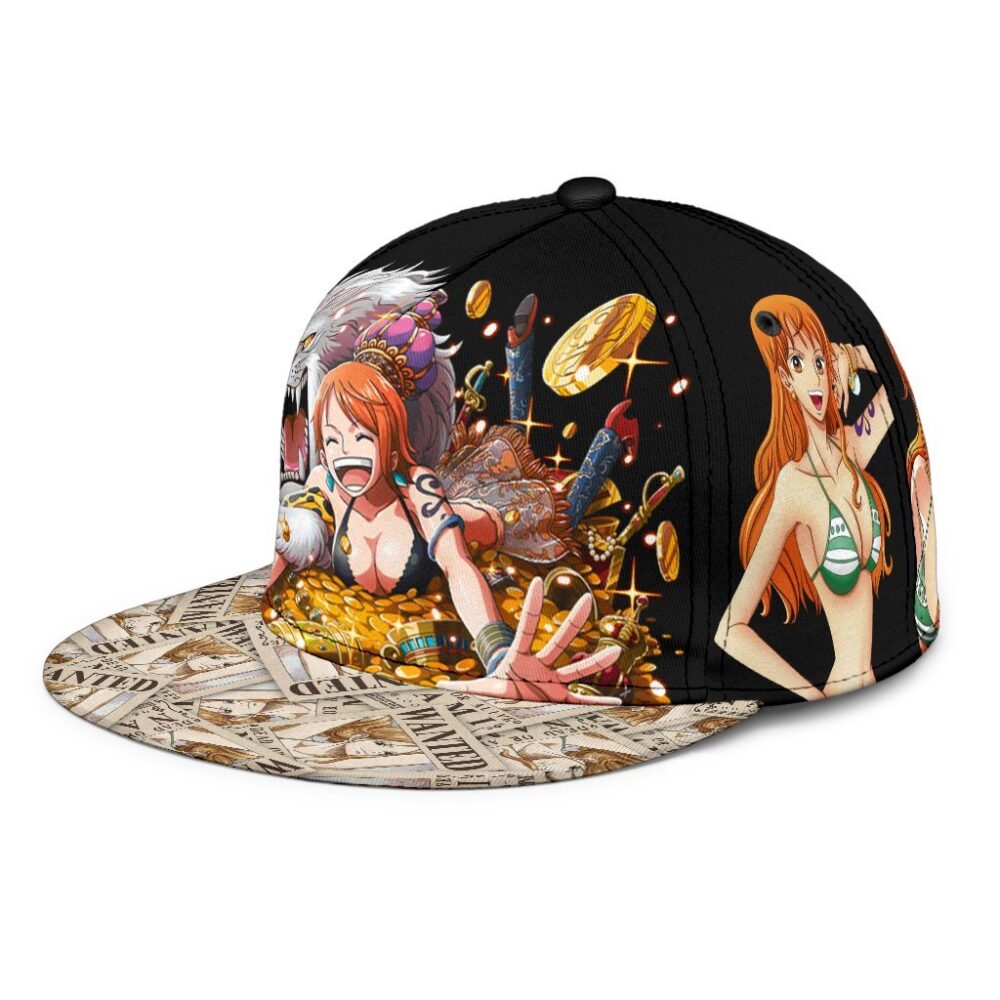 Nami Snapback Hat One Piece Anime Fan Gift