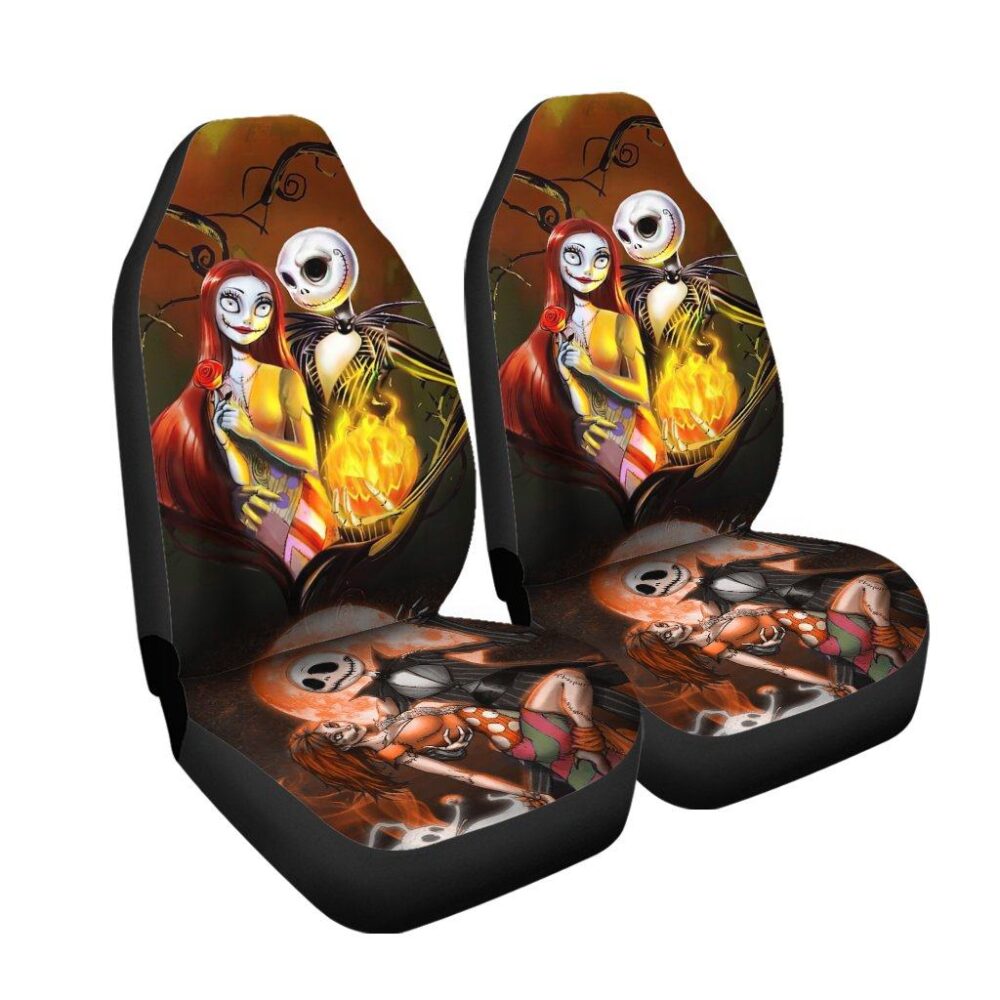 Nightmare Before Christmas Car Seat Covers | Jack And Sally Seat Covers NBCCS014