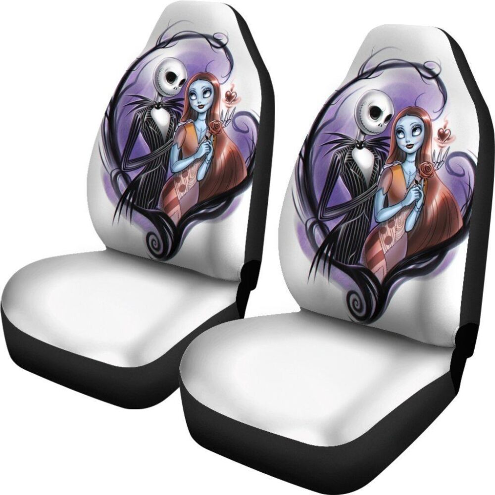 Nightmare Before Christmas Car Seat Covers | Jack And Sally Seat Covers NBCCS034