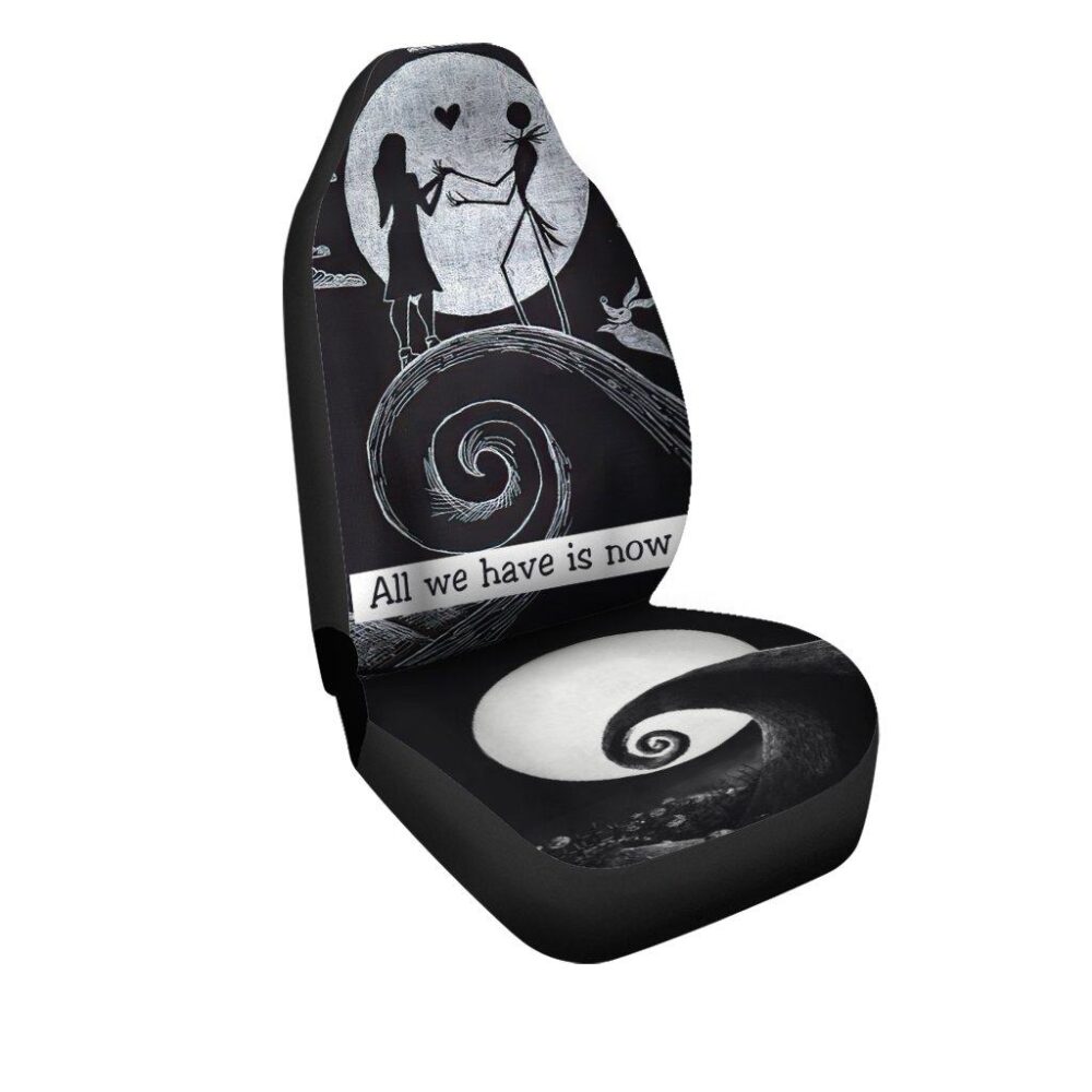 Nightmare Before Christmas Car Seat Covers | Jack And Sally Spiral Hill Seat Covers NBCCS006