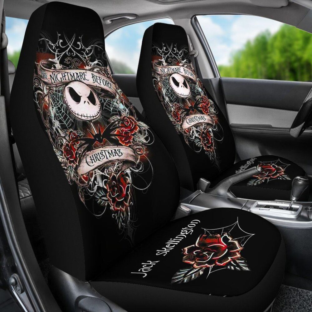 Nightmare Before Christmas Car Seat Covers | Jack Skellington Seat Covers NBCCS043