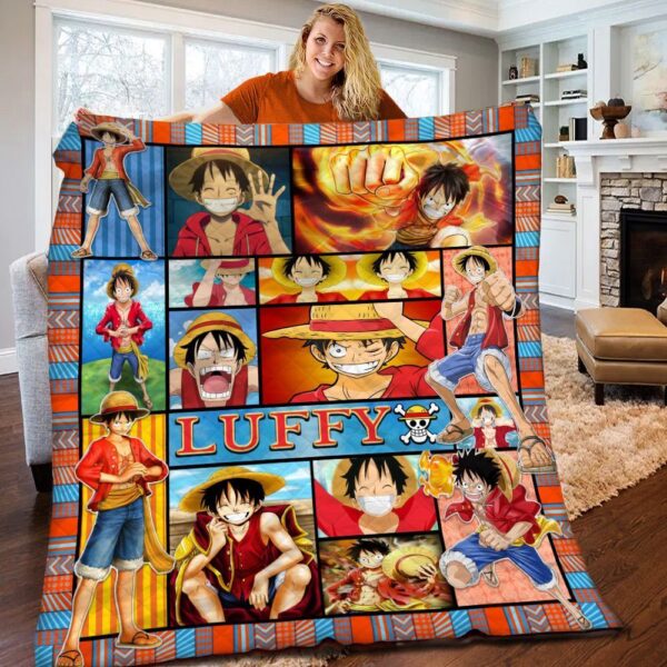 One Piece Luffy Anime Quilt Blanket For Bedding Decor