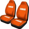 orange camaro white letter car seat covers custom car seat covers bntdz
