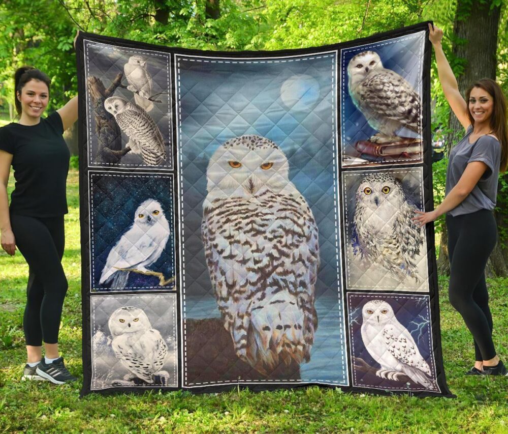 Owl Quilt Blanket Xmas Gift For Owl Lover