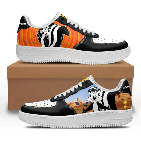Pepé Le Pew Looney Tunes Custom Sneakers
