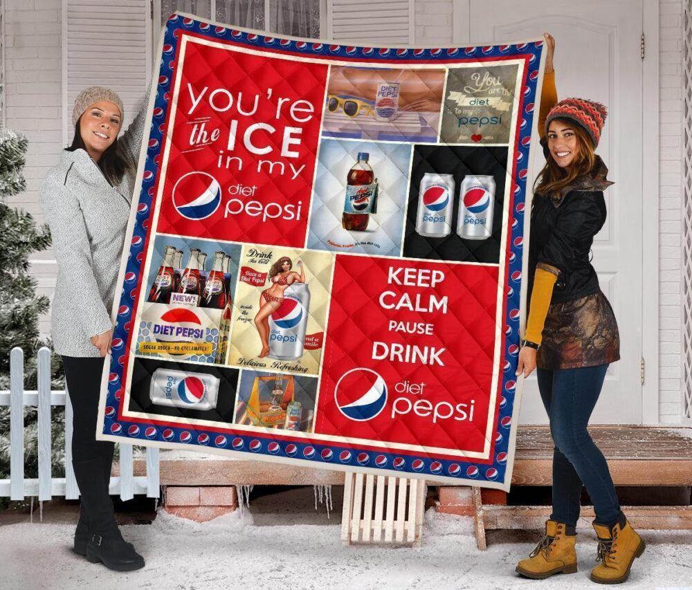 Pepsi Diet Quilt Blanket Funny Gift For Soft Drink Lover
