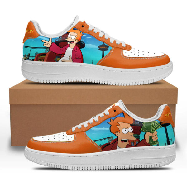 Philip J. Fry Futurama Custom Sneakers