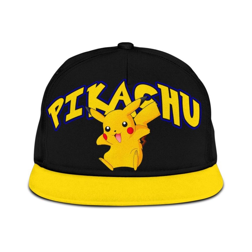 Pikachu Snapback Hat Anime Fan Gift Idea