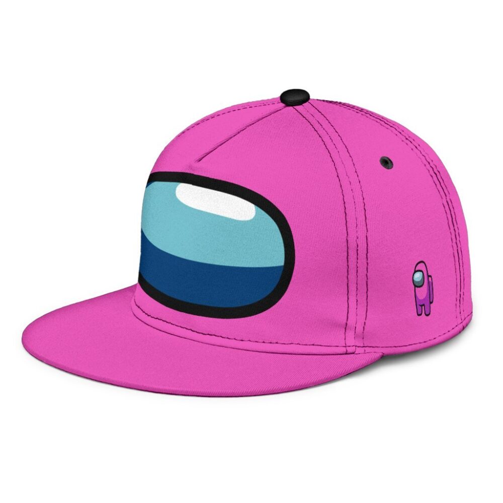 Pink Crewmate Snapback Hat Among Us Gift Idea