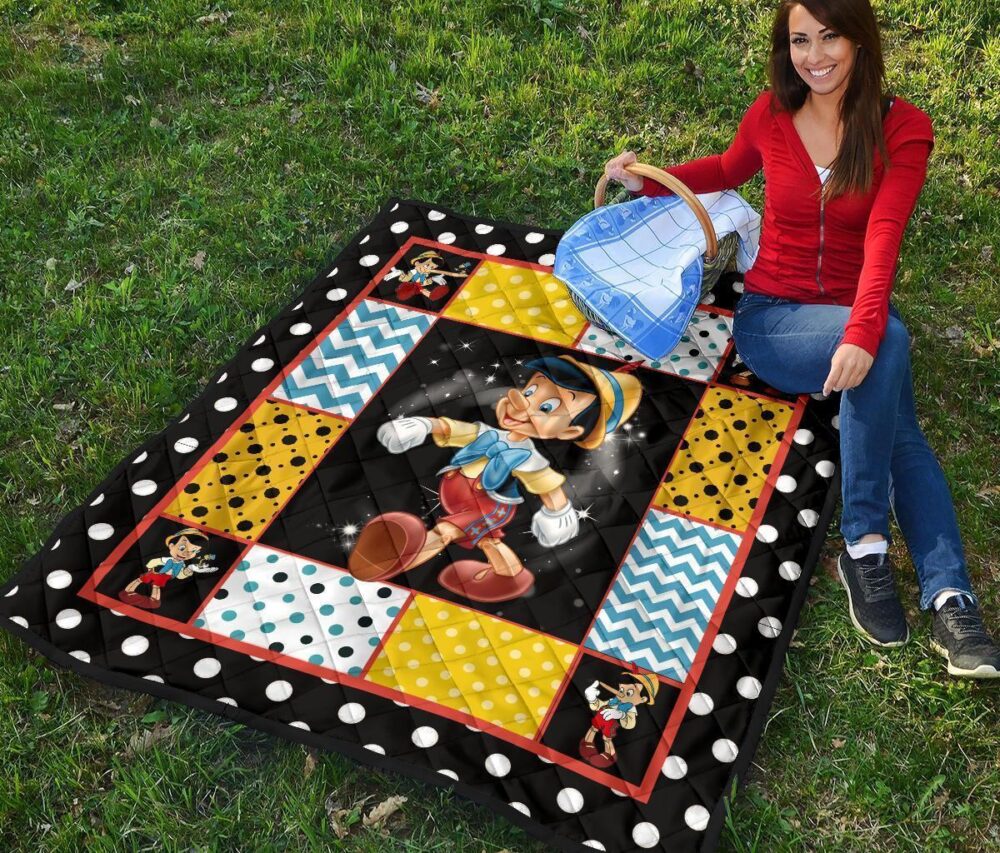 Pinocchio Quilt Blanket Cartoon Fan Gift Idea