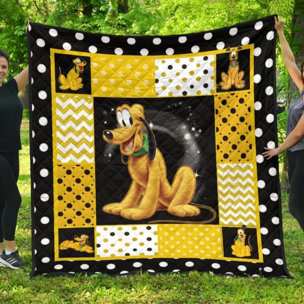 Pluto Quilt Blanket Cute Cartoon Fan Gift Idea