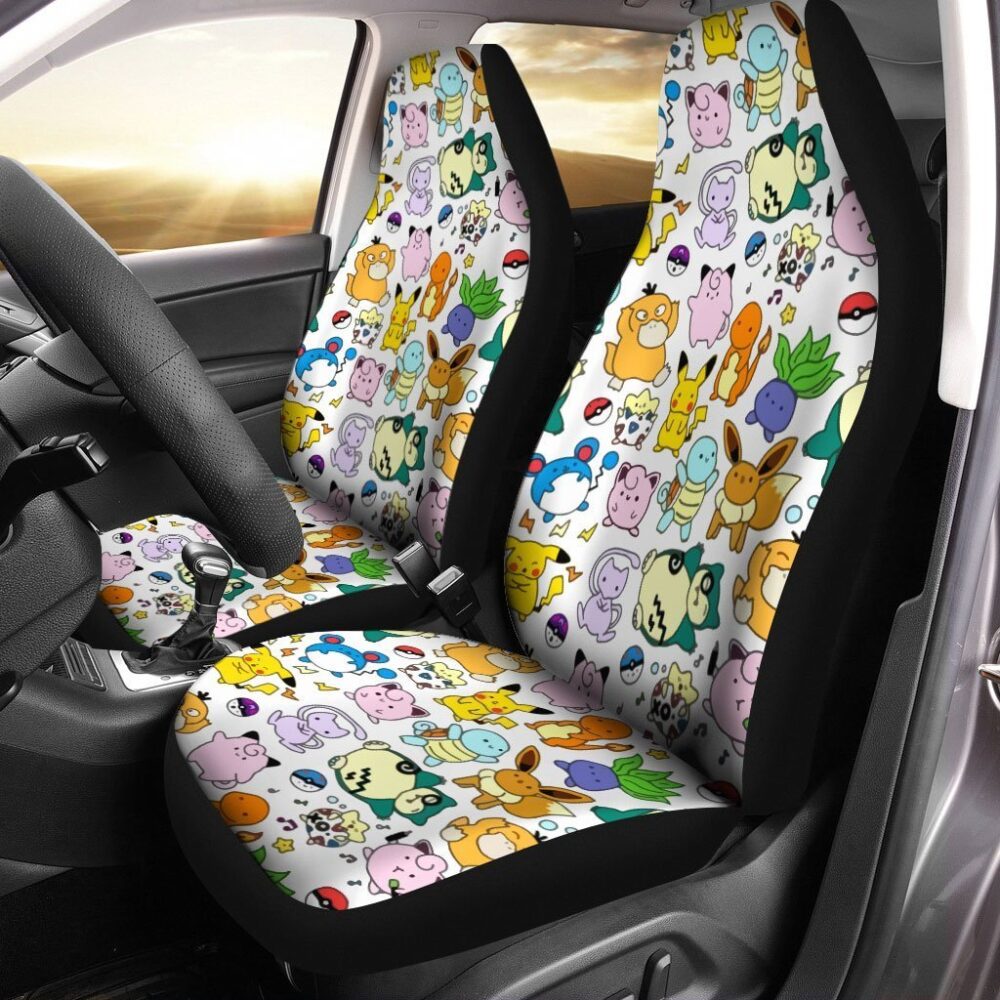Pokemon Chibi Pattern Car Seat Covers PKMCSC14