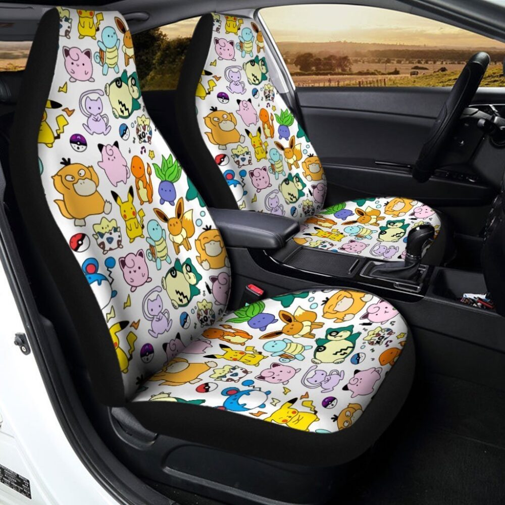 Pokemon Chibi Pattern Car Seat Covers PKMCSC14