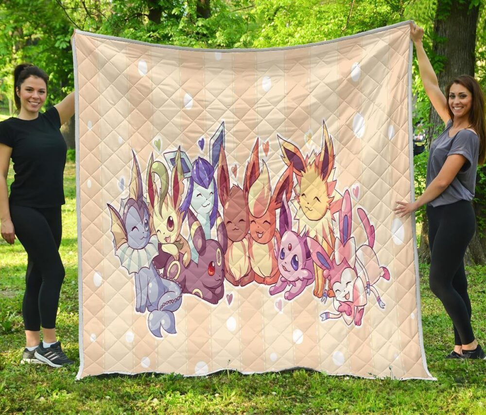 Pokemons Quilt Blanket Funny Gift For Pokemon Fan