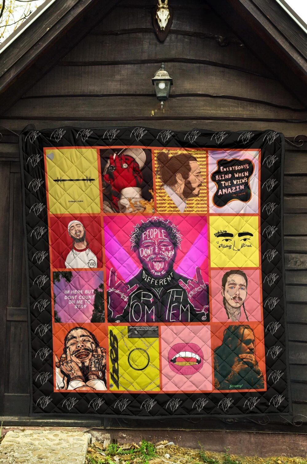 Post Malone Quilt Blanket Amazing Gift For Music Fan