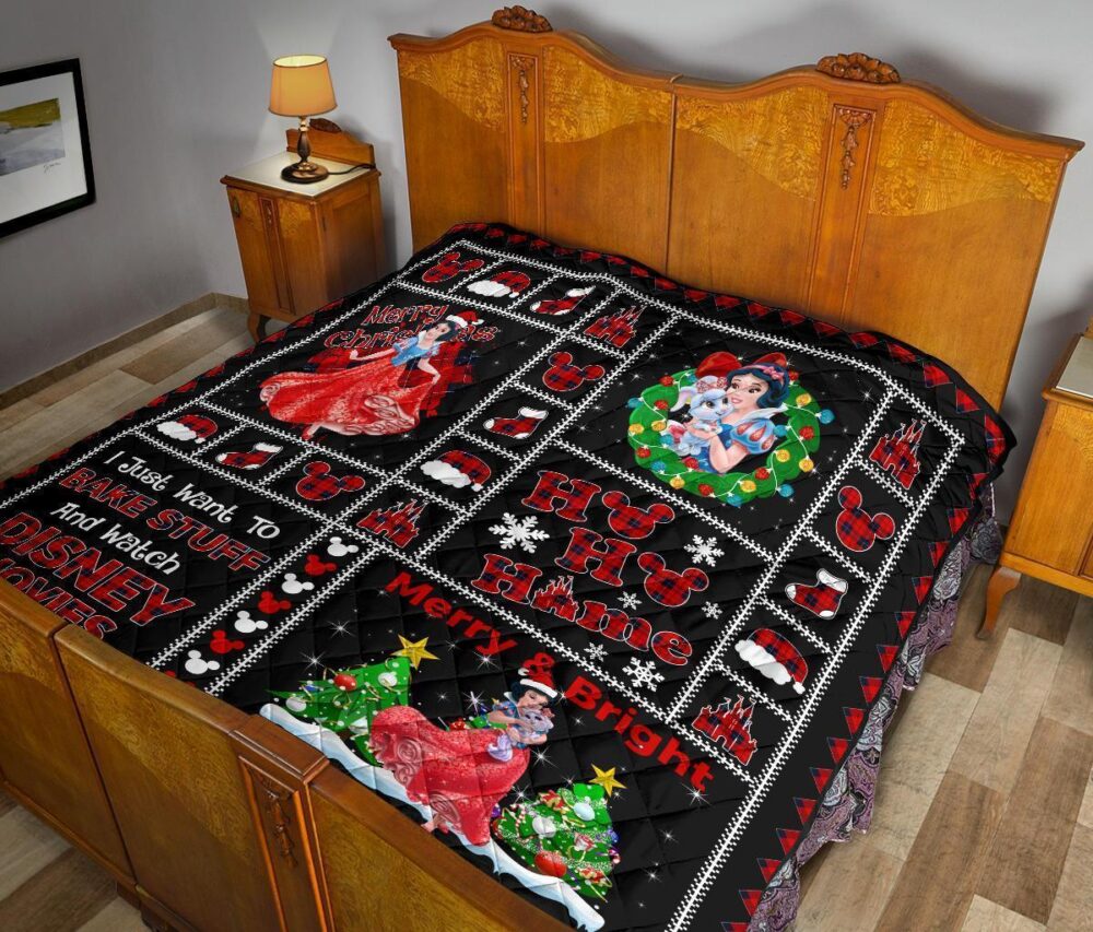 Princess Snow White Christmas Quilt Blanket Gift Idea