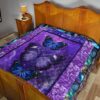 purple galaxy butterfly quilt blanket gift for butterfly lover h3gno
