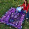 purple galaxy butterfly quilt blanket gift for butterfly lover kckhb