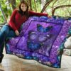 purple galaxy butterfly quilt blanket gift for butterfly lover mlhrx