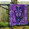 purple galaxy butterfly quilt blanket gift for butterfly lover p6sh5