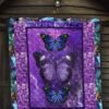 purple galaxy butterfly quilt blanket gift for butterfly lover zvsmv