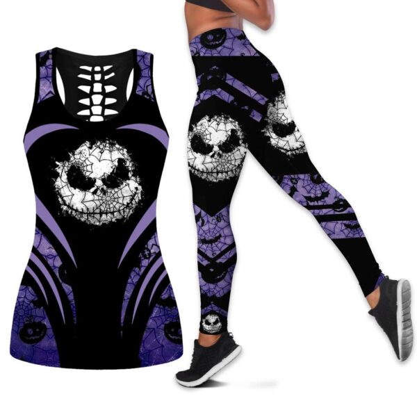 Purple Jack Skellington Tank Top Legging Set Outfit | CTLJS57 Purple Jack Skellington Tank Top Legging Set Outfit | CTLJS57