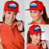 red crewmate snapback hat among us gift idea ow5mw