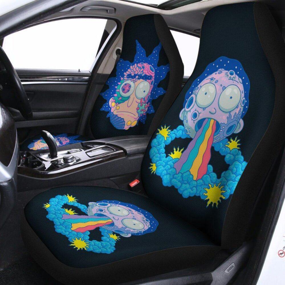 Rick And Morty Car Seat Covers | Morty Rainbow Season 3 Seat Cover RMCS063