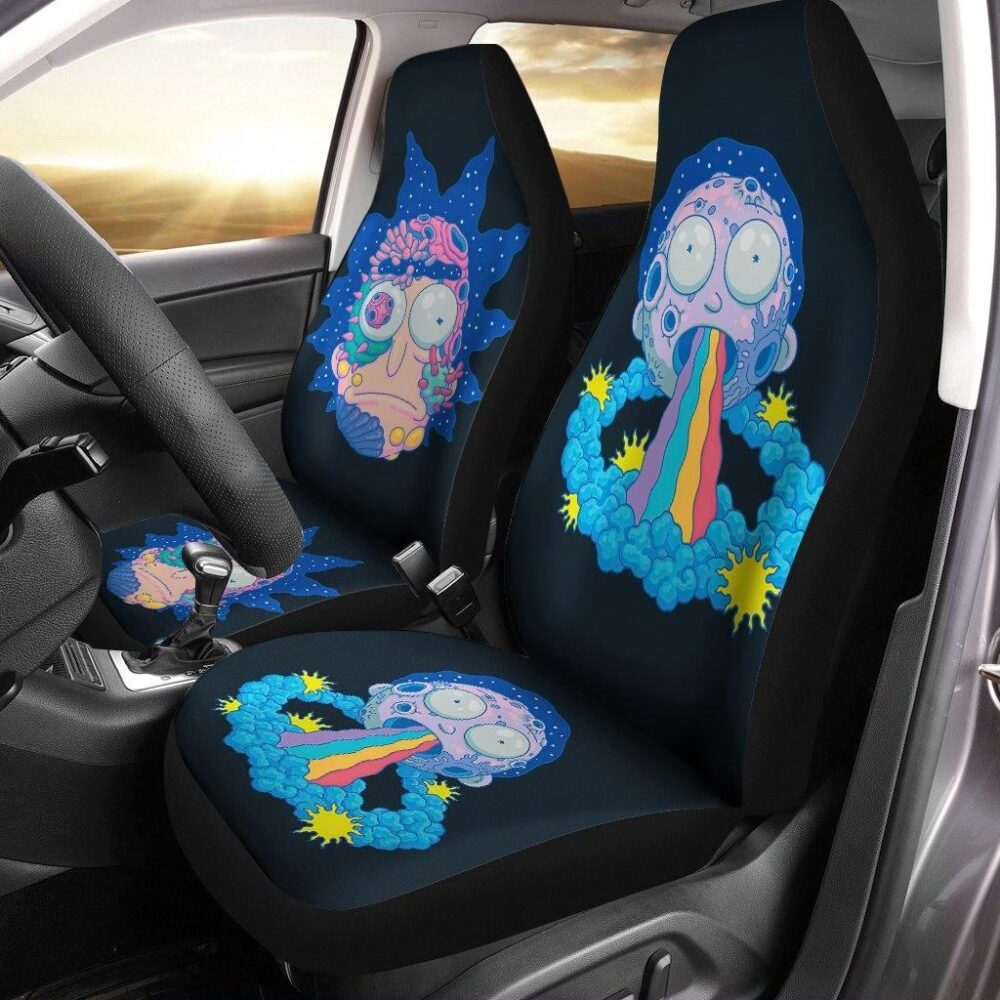 Rick And Morty Car Seat Covers | Morty Rainbow Season 3 Seat Cover RMCS063