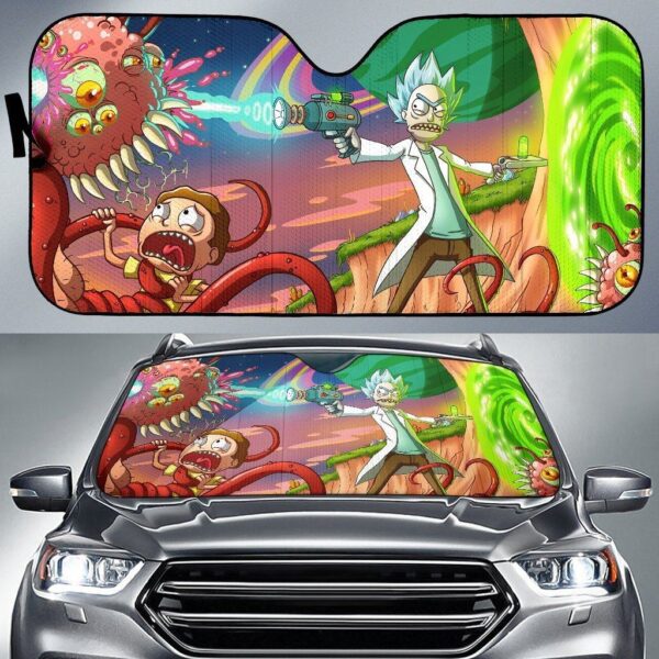 Rick And Morty Smith Adventures Cartoon Car Auto Sun Shade CSSRM017