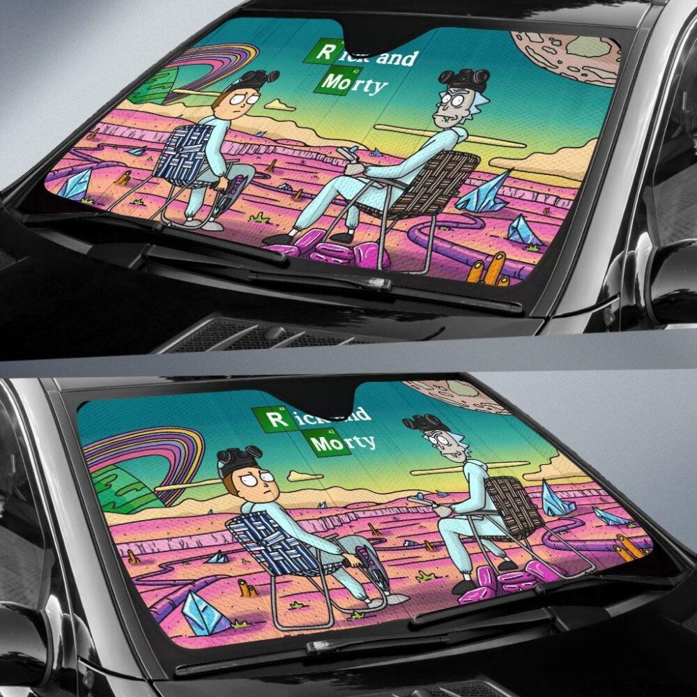 Rick And Morty x Breaking Bad Car Sun Shades Custom Car Windshield Accessories CSSRM003