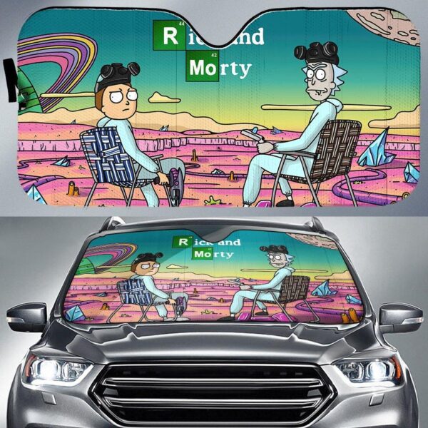 Rick And Morty x Breaking Bad Car Sun Shades Custom Car Windshield Accessories CSSRM003