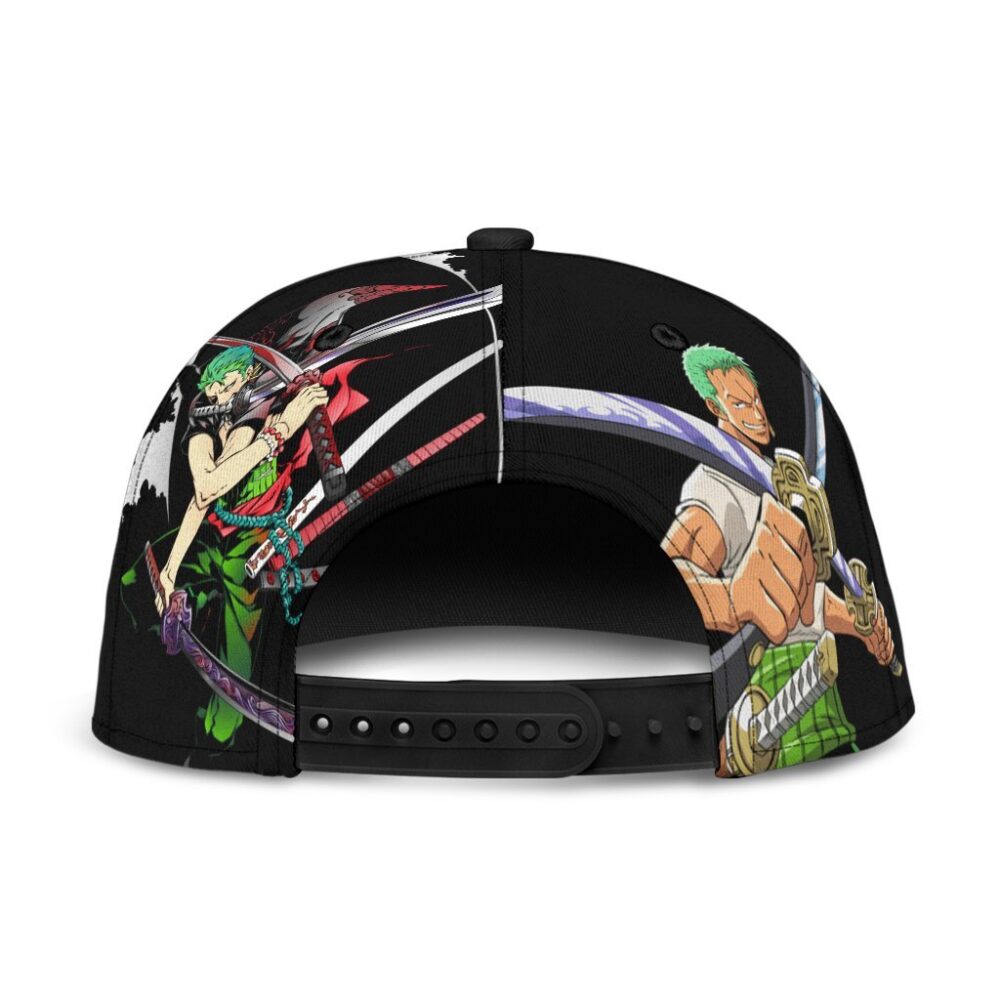Roronoa Zoro Snapback Hat One Piece Anime Fan Gift