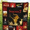 seagrams 7 quilt blanket all i need is whiskey gift idea qugjm