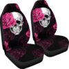 skull car seat covers pink flower skull car seat covers amazing gift ideas 2c1uj