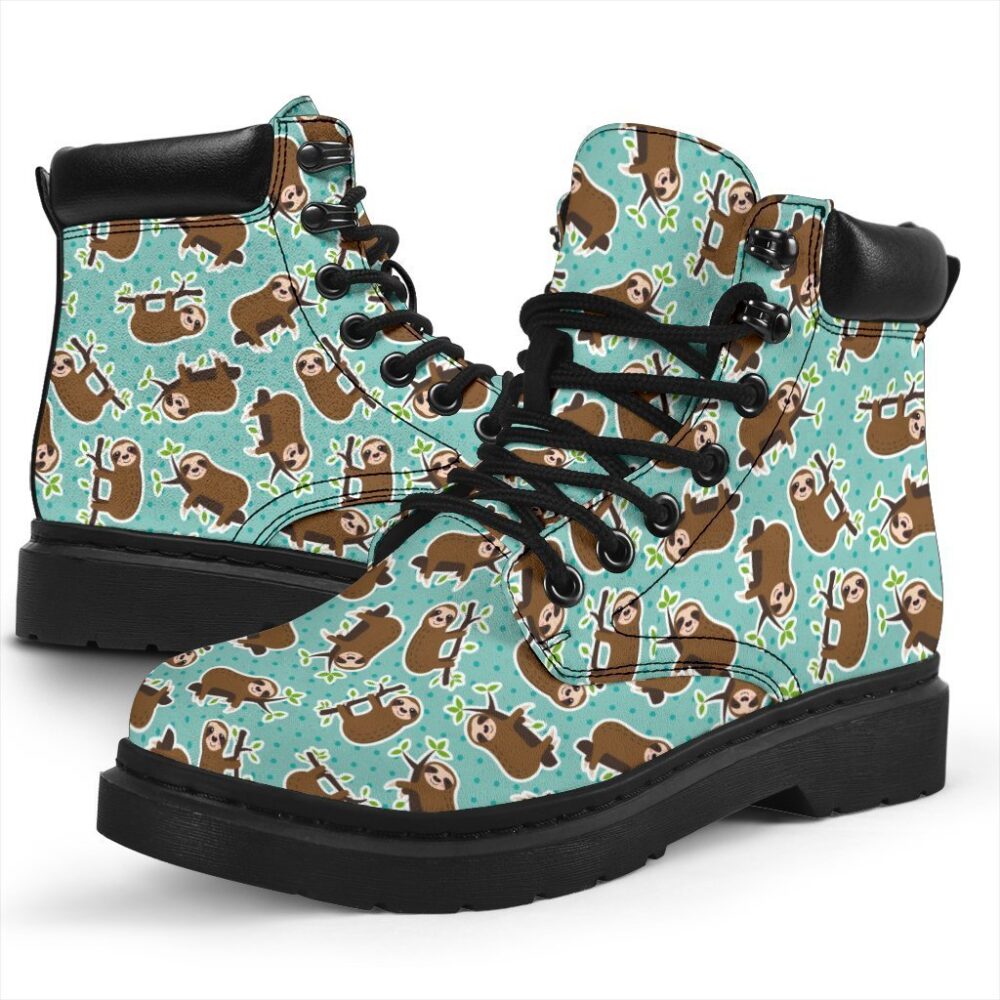 Sloth Boots Animal Custom Shoes Funny For Sloth Lover