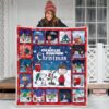 snoopy and charlie brown xmas quilt blanket gift idea awlwb