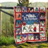 snoopy and charlie brown xmas quilt blanket gift idea gd336
