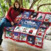 snoopy and charlie brown xmas quilt blanket gift idea la3ge