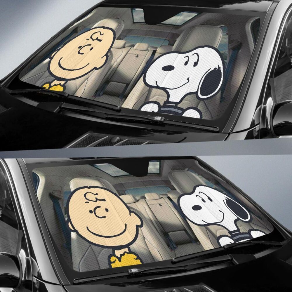 Snoopy Auto Sun Shade Custom Car Windshield Accessories