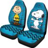 snoopy car seat covers charlie snoopy aqua blue color cartoon car seat covers nbkei