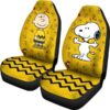 snoopy car seat covers charlie snoopy yellow theme car seat cover cmqqs