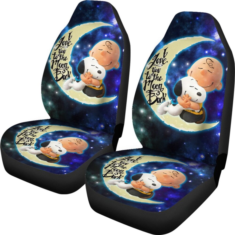 Snoopy Car Seat Covers | Snoopy and Charley Car Seat Covers Cartoon Fan Gift