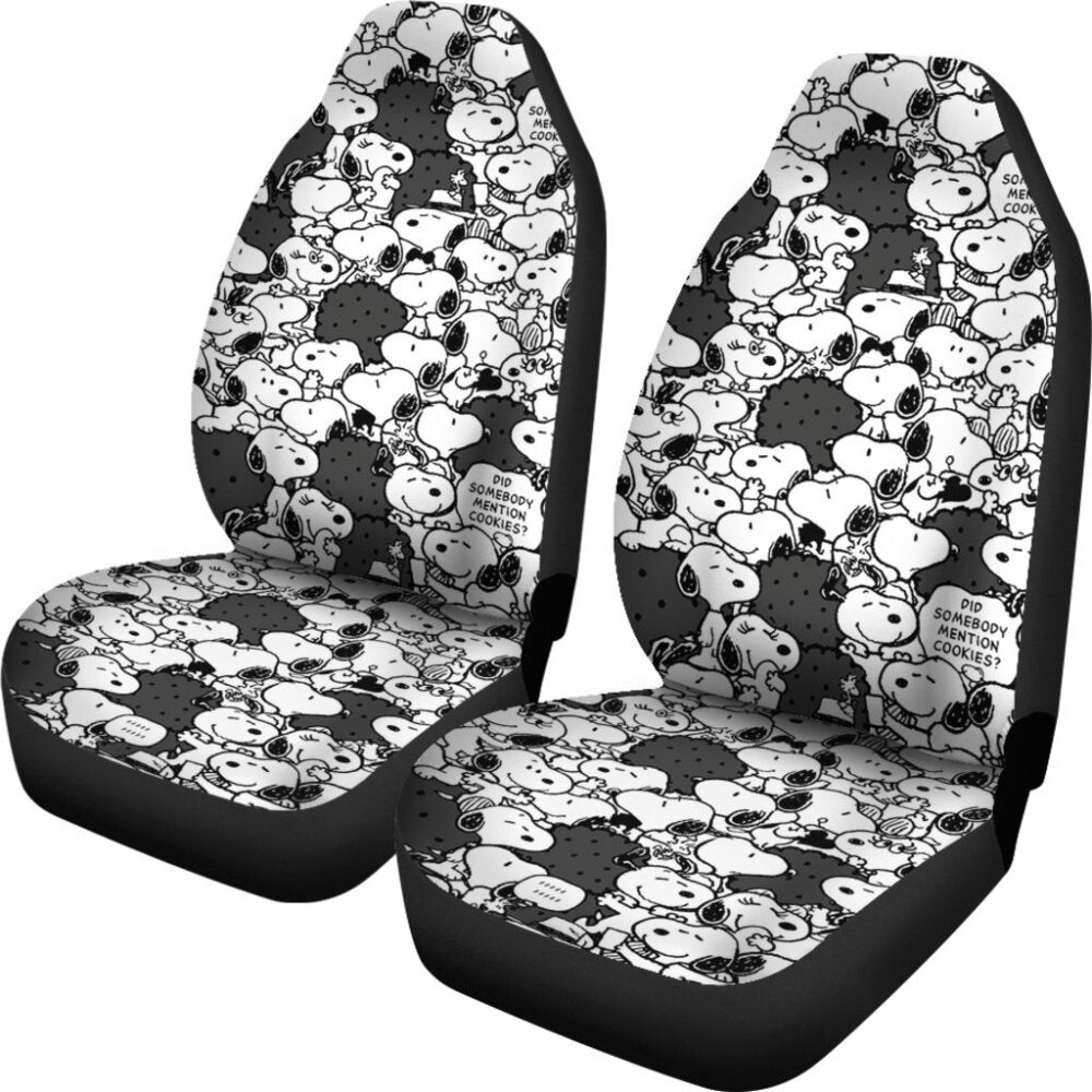 Snoopy Car Seat Covers | Snoopy Dog Animal Cartoon Car Seat Covers