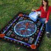 spider man stain glass style quilt blanket bedding decor idea a05qy