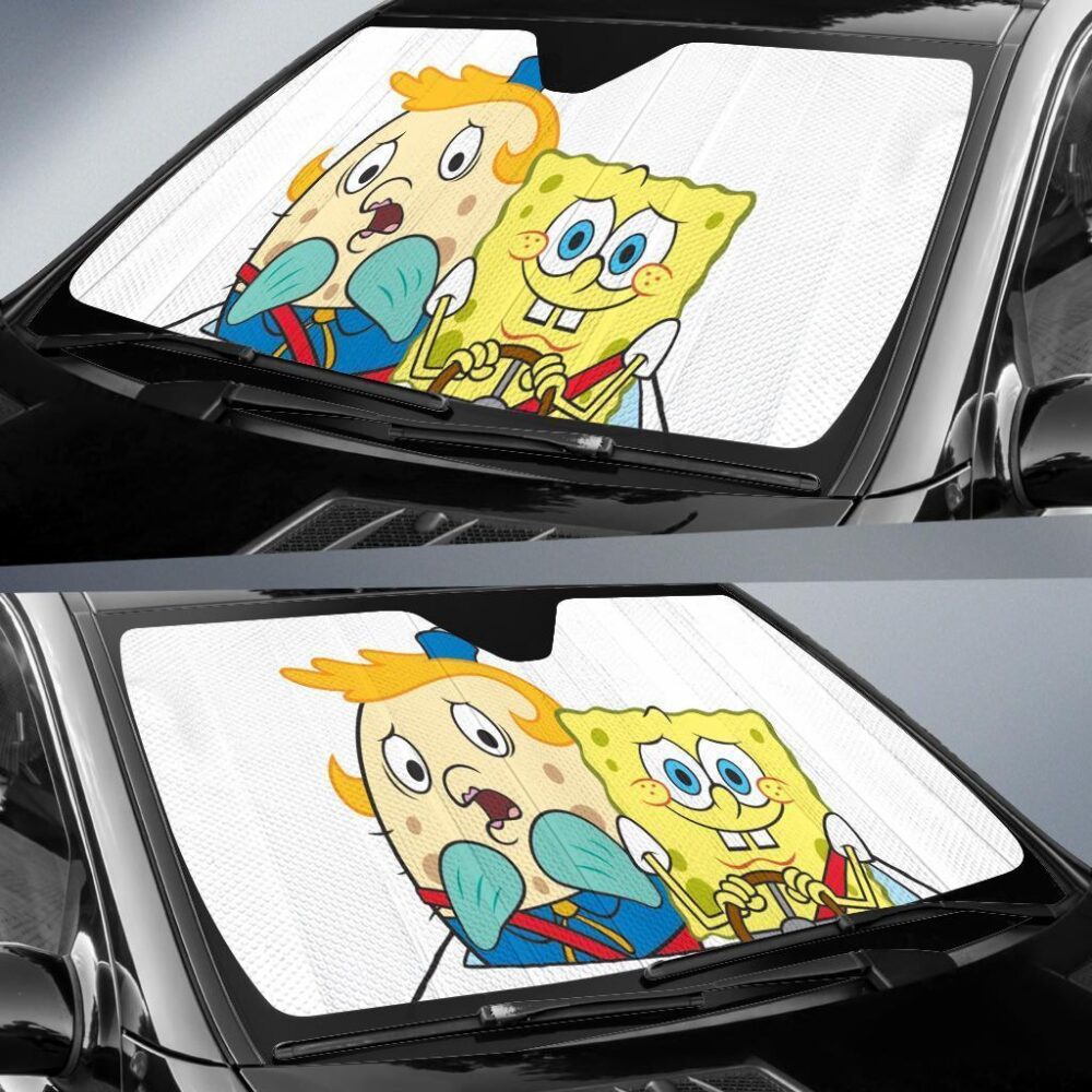 Spongebob Auto Sun Shade Custom Car Windshield Accessories