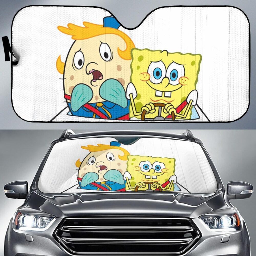 Spongebob Auto Sun Shade Custom Car Windshield Accessories