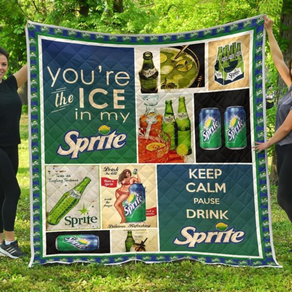 Sprite Quilt Blanket Funny Gift For Soft Drink Gift Idea